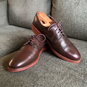 Allen Edmonds Brown Kudu Oak Street Oxfords (8.5M)